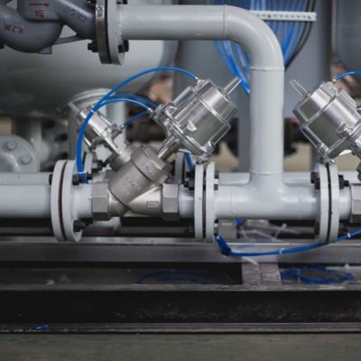 وحدة PSA للنيتروجين بتصميم مثبت على زلاقة للتخزين في جو معدل