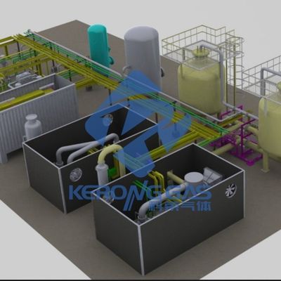 آلة مولد الأكسجين المدمجة VPSA مع مراقبة الأكسجين سهلة التثبيت