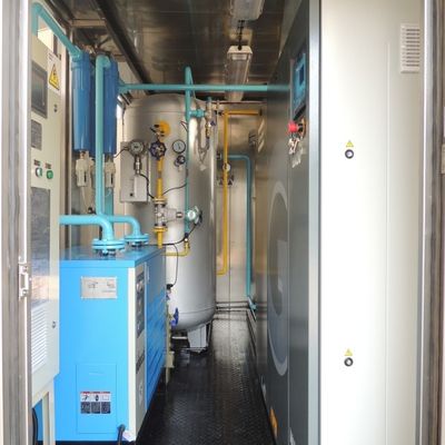 محطة توليد غاز النيتروجين 6 كيلو فولت فولت ISO الحاوية مع مراقبة الأكسجين